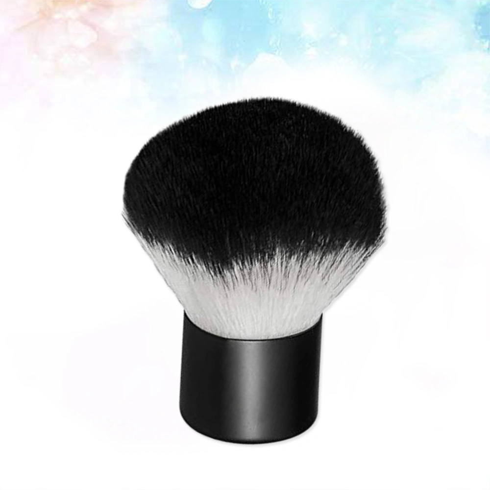 Mini Multifunctional Foundation Brush Professional Face Brush Portable Makeup Brushes for Mineral Stippling Liquid Cream Powder (Black)