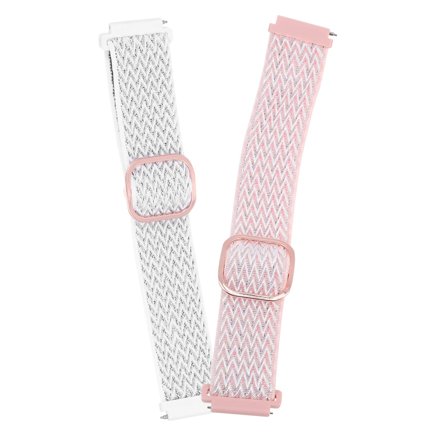 2Pcs Decorative Watch Strap Wavy Woven Watchband Watch Decor Compatible for Samsung