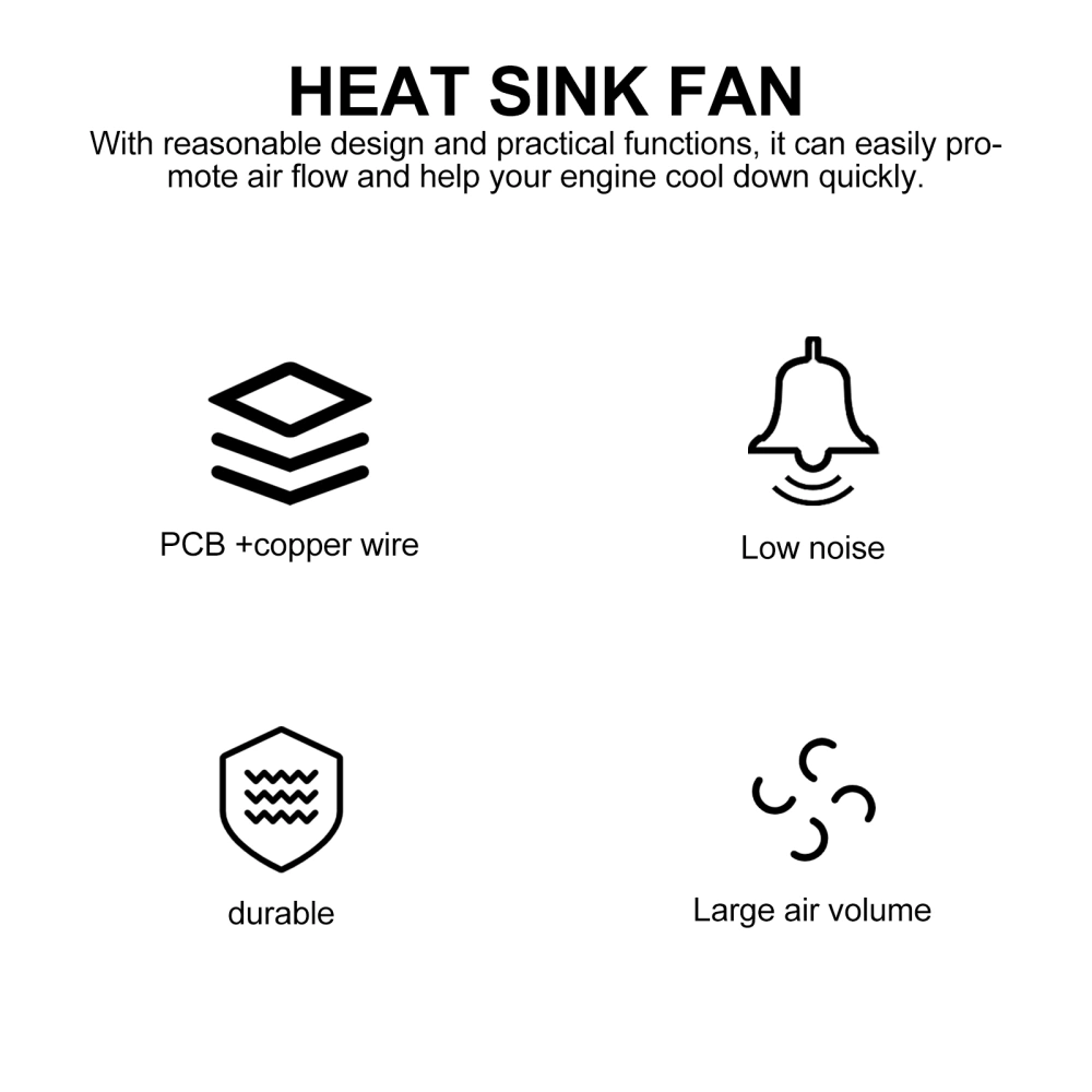 Home Cooling Fan Chassis Fan Radiator Electric Heater Radiator Humidifier Cooler