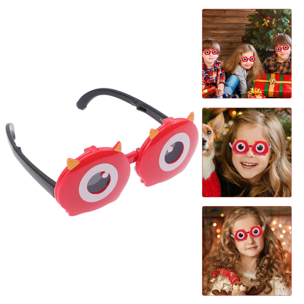 1 Pair Cartoon Eyeglasses Kids Fashionable Eyeglasses Party Eyewear Photo Props