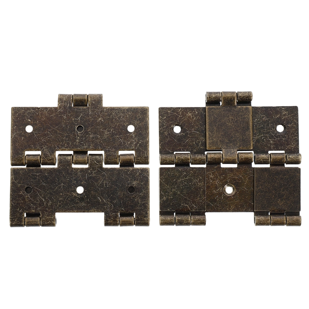 2pcs Professional Iron Door Hinges Cabinet Hinges Durable Furniture Hinges