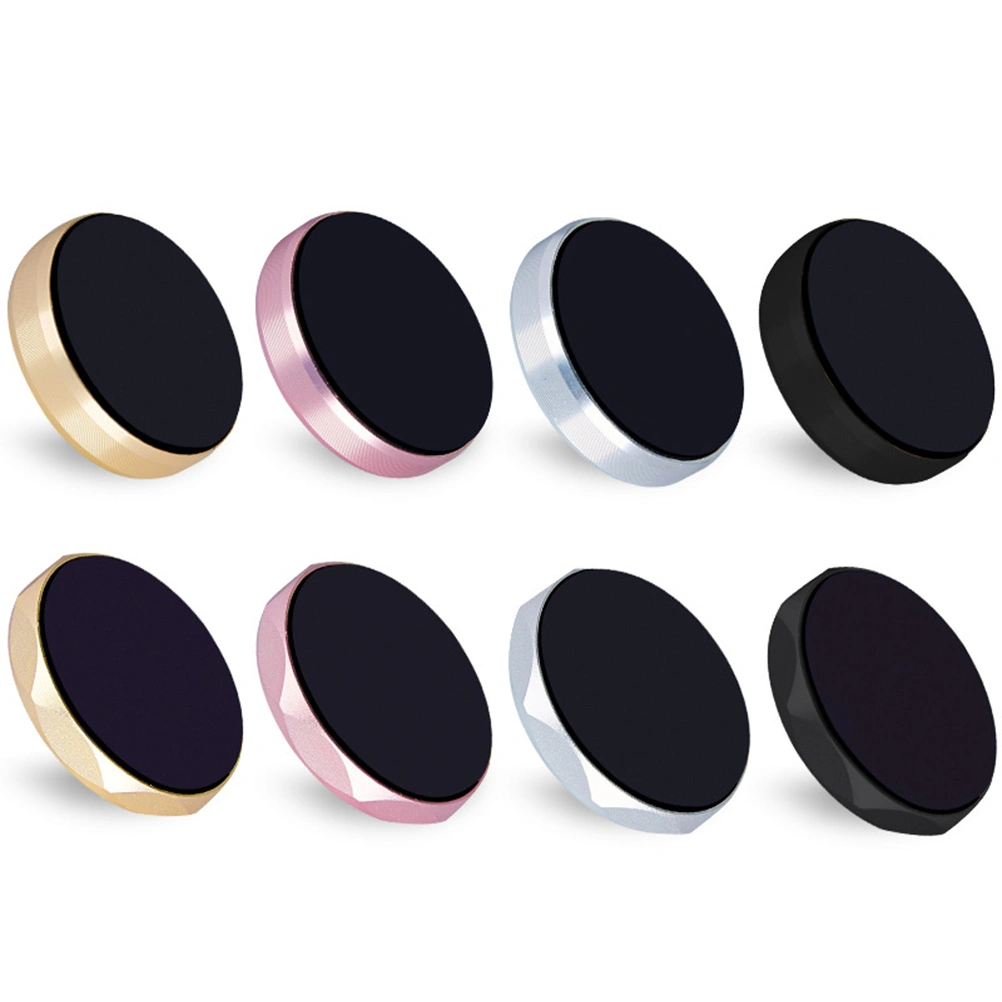 Universal Mini Car Magnetic Dashboard Cell Phone Mount Holder Stand for Smartphones (Gold)