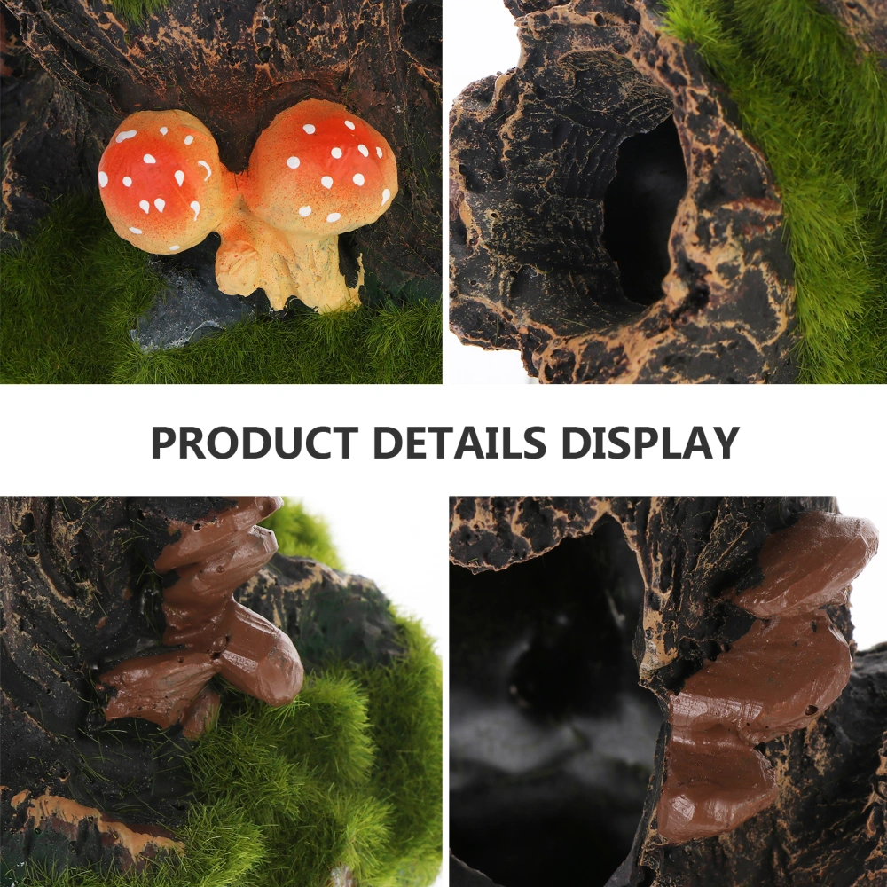 Resin Tree Trunk Ornament Aquarium Fish Tank Habitat Landscape Decoration