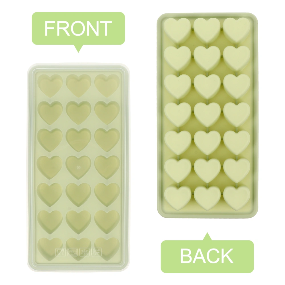 Heart Shape Stackable Ice Tray Silicone Ice Cube Mold Easy Release Mould