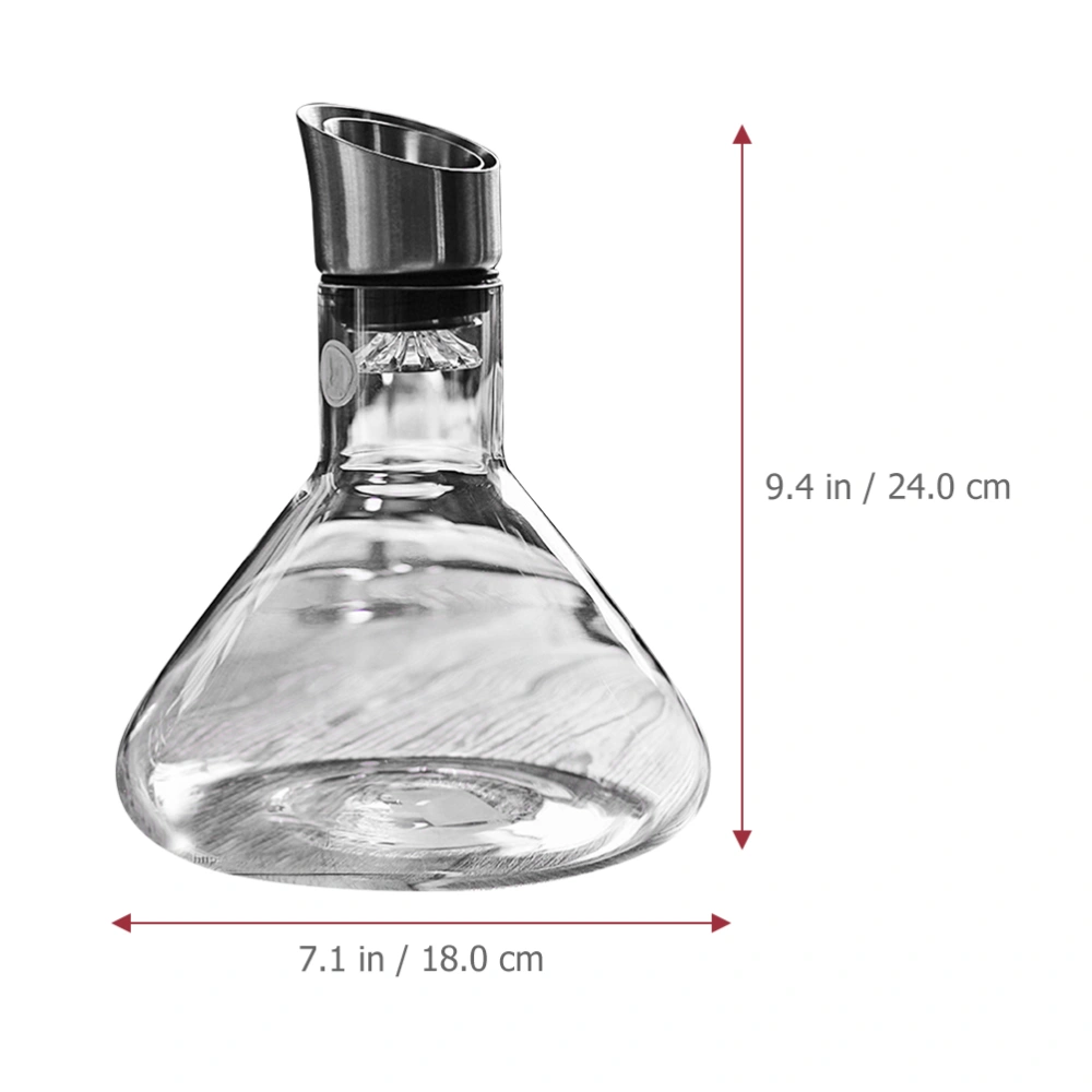 Waterfall Style Wine Decanter Glass Wine Decanter for Bar Wine Dispenser Wine Pot