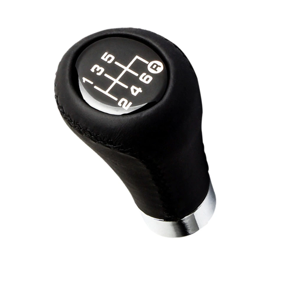 Car Gear Knob 6 Leather Shifter Stick Shifter Lever Car Styling Assessoires