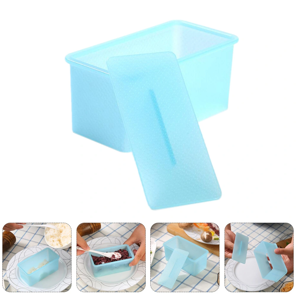 2pcs Sushi Block Molds Rectangular Rice Ball Kitchen Gadgets Diy Molds (Blue)