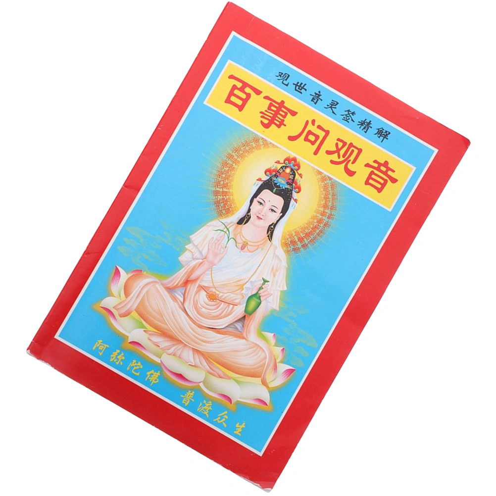 Buddhist Divination Book Chinese Fortune Telling Prop Buddhist Divination Supply