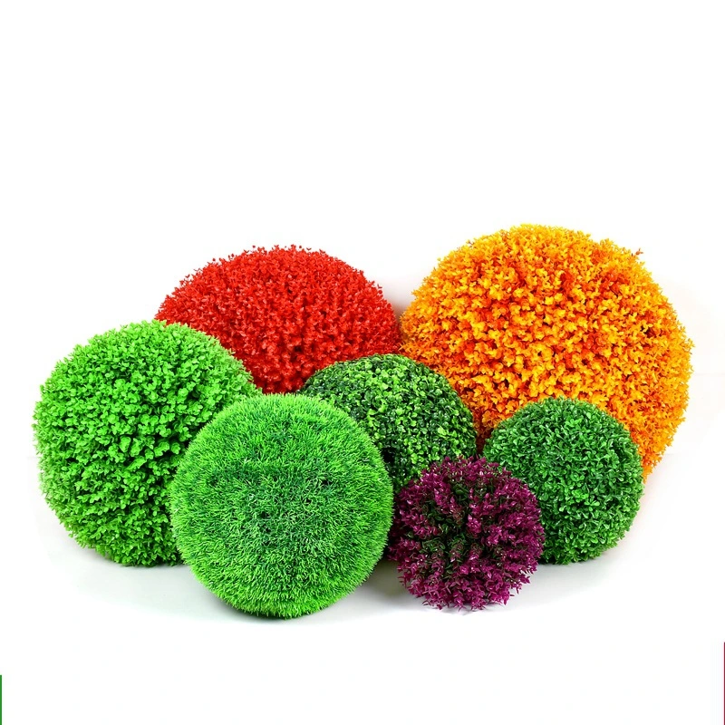 Faux Topiary Ball Plants Decoration Simulation Plant Topiary Ball Ceiling Hanging Grass Ball Decor