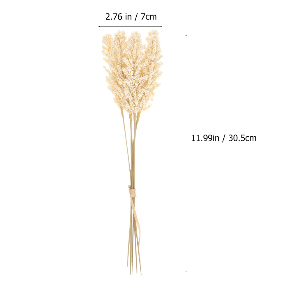 2 Bunches Wheat Decor Dried Wheat Stalks Fake Wheat Artificial Stalks for Home Wedding Decor