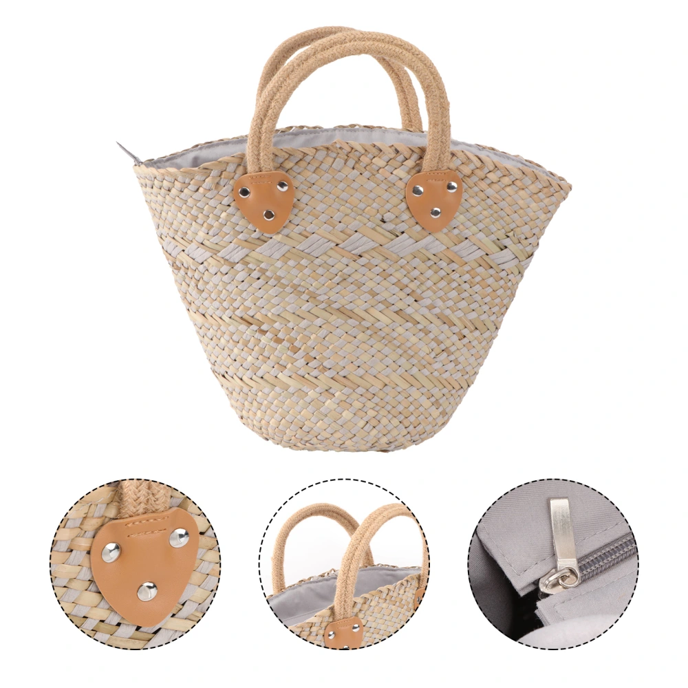 1Pc Hand Bag Casual Bag Women Handbag Straw Bag Storage Pouch Women Pouch