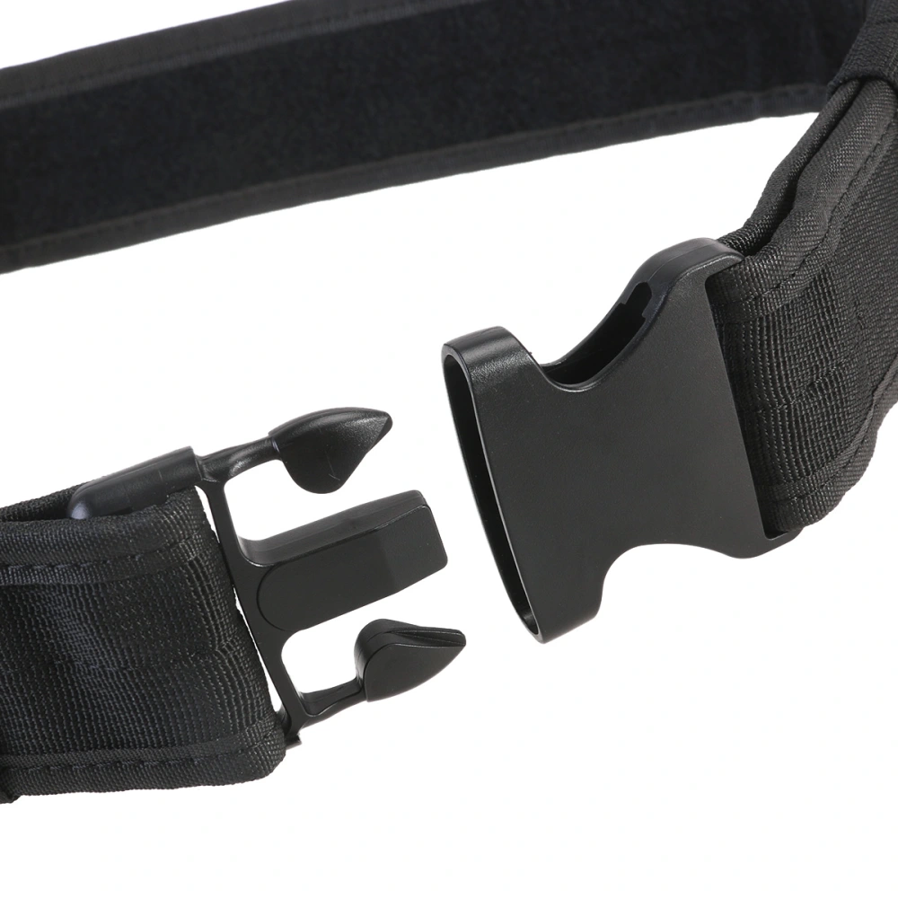 Police Security Tactical Combat Gear Utility Nylon Belt (Black)