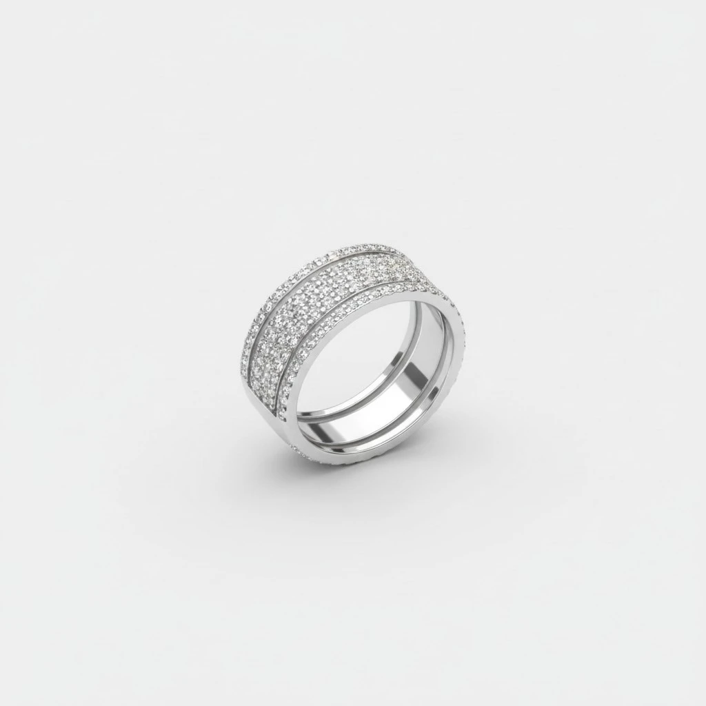 Creative Wheel Designed Rings Rhinestone Finger Rings Elegant Finger Decoration Silver 9