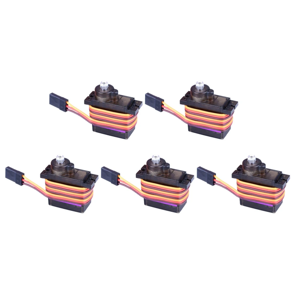 5 Pcs Micro Servo Motor Metal Geared Mini Servo Motor for Smart Helicopter