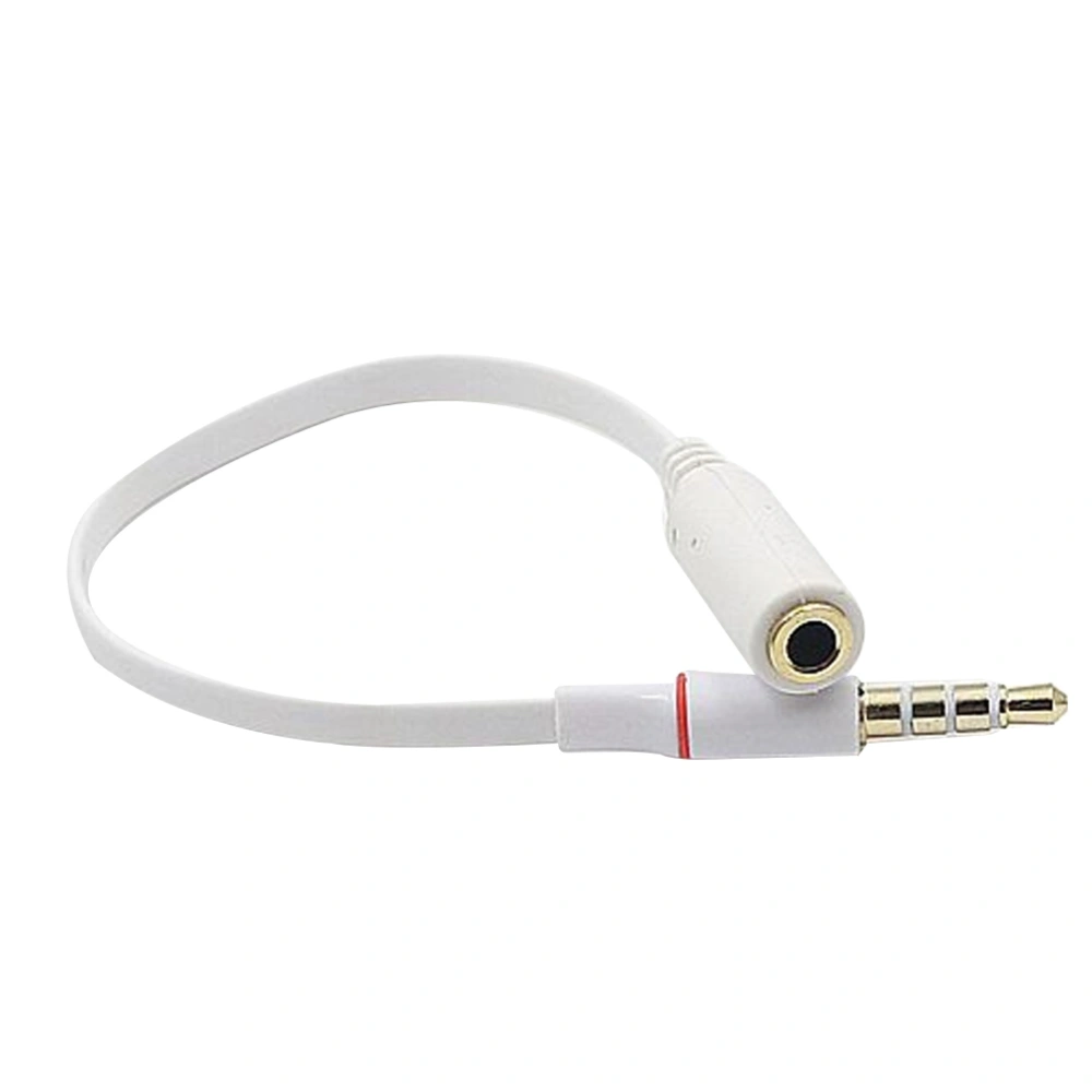 Durable 3.5mm Size Stereo Male-to-female Headphone Extension Line (White)