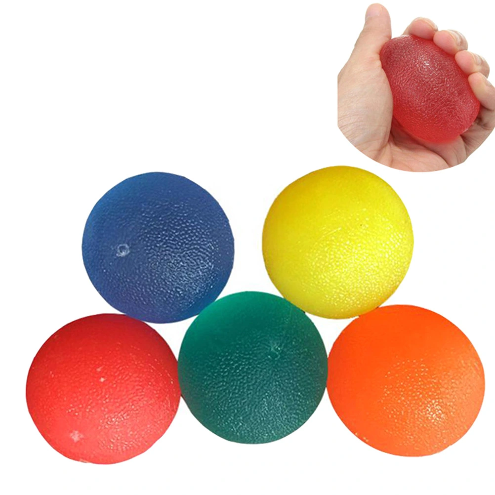 5PCS Round Hand Grips Strengthener Decompression Balls Finger Grip Ball Therapy Exercise Squeeze Ball Fitness Equipment