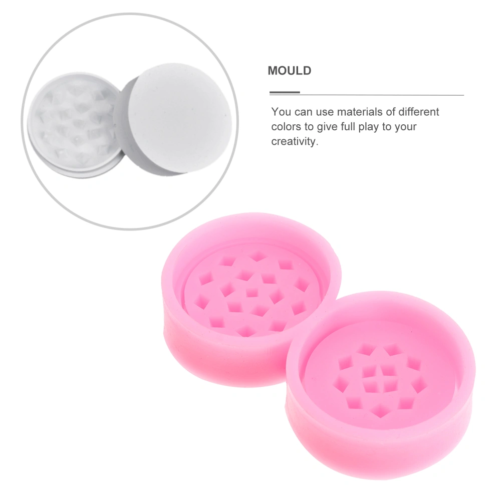 1 Set Silicone Grinder Mold Grinding Cigarette Box Hemp Fimble Leaf Grinder Mold