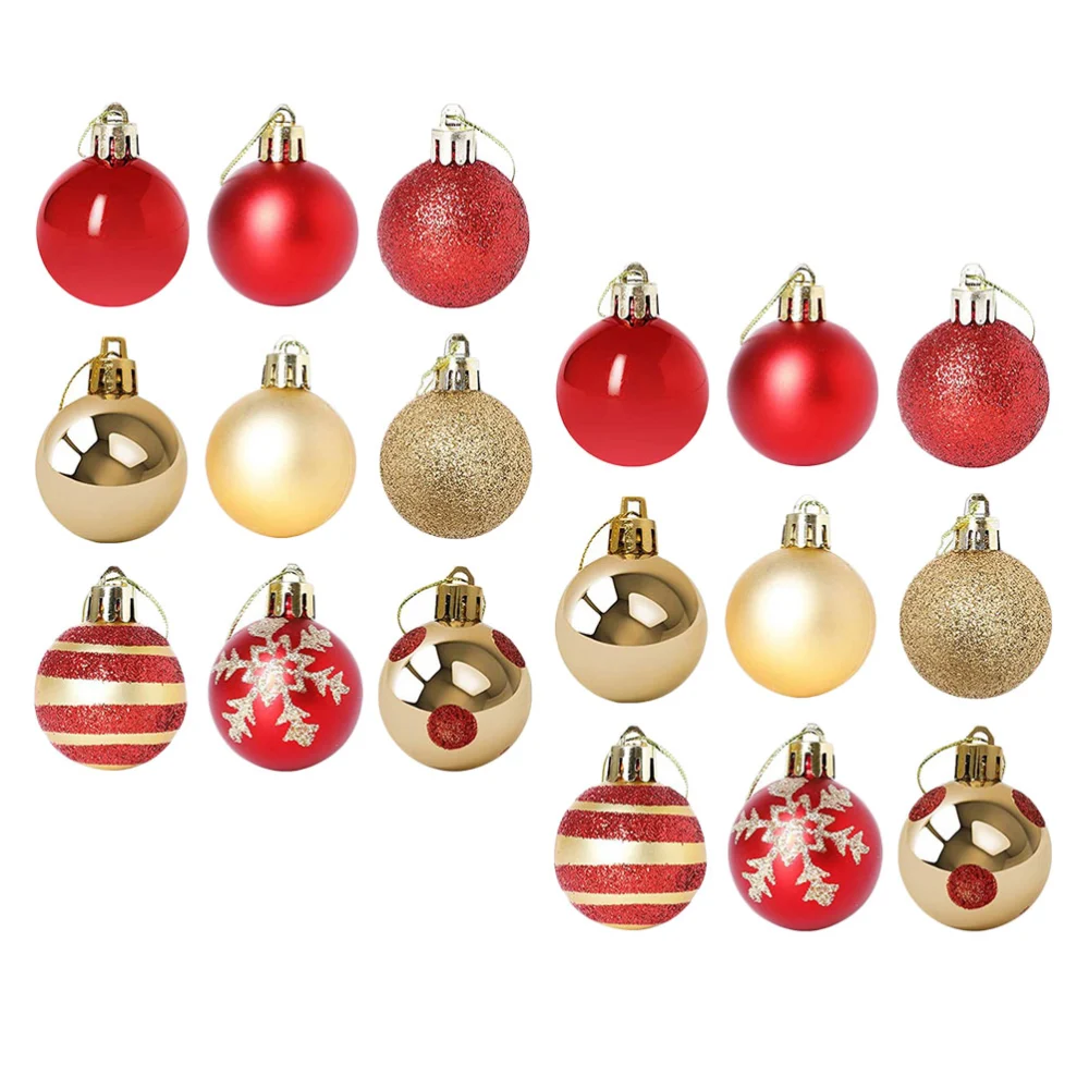 50pcs Christmas Ball Ornament Xmas Tree Pendants Party Hanging Decoration