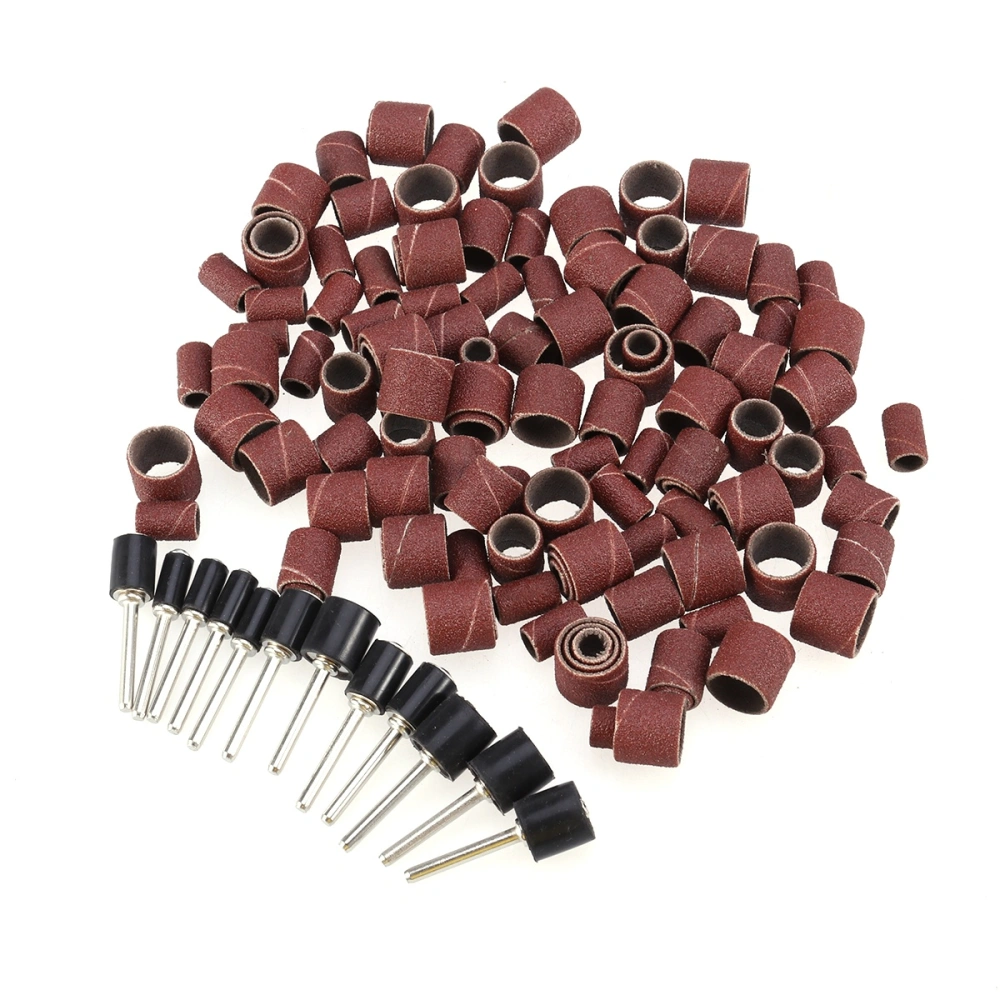 132pcs Sanding Drum Bands Set Bits for Nail Drill Kit Proxxon Foredom Rotary Tools