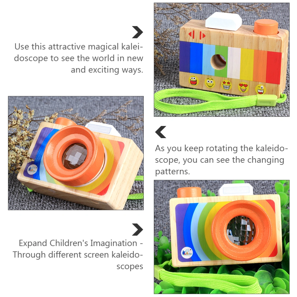 2pcs Portable Cartoon Camera Kaleidoscope Multi-prism Amazing Toys Kids Toy