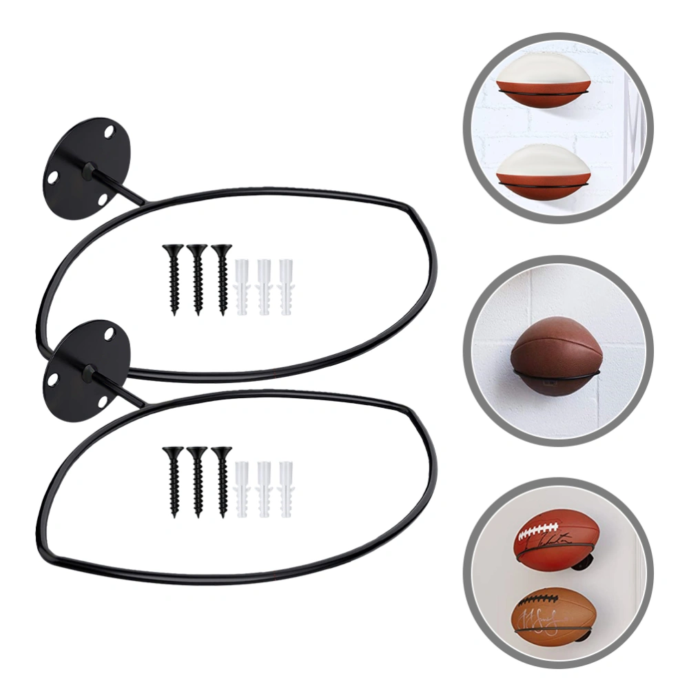 2pcs Ball Holder Wall Mount Ball Holder Wall Mount Ball Storage Display Rack