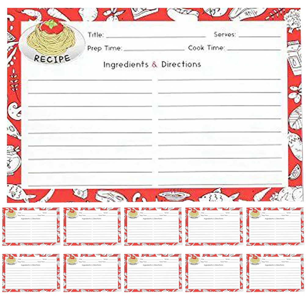 50Pcs Recipe Cards House Recipe Cards Kraft Recipe Cards Cookbook Cards Diy Cookbook Cards