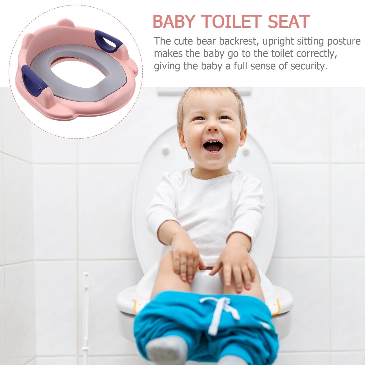 1pc Practical Baby Toilet Seat Children Toilet Seat PU Toilet Seat Cushion