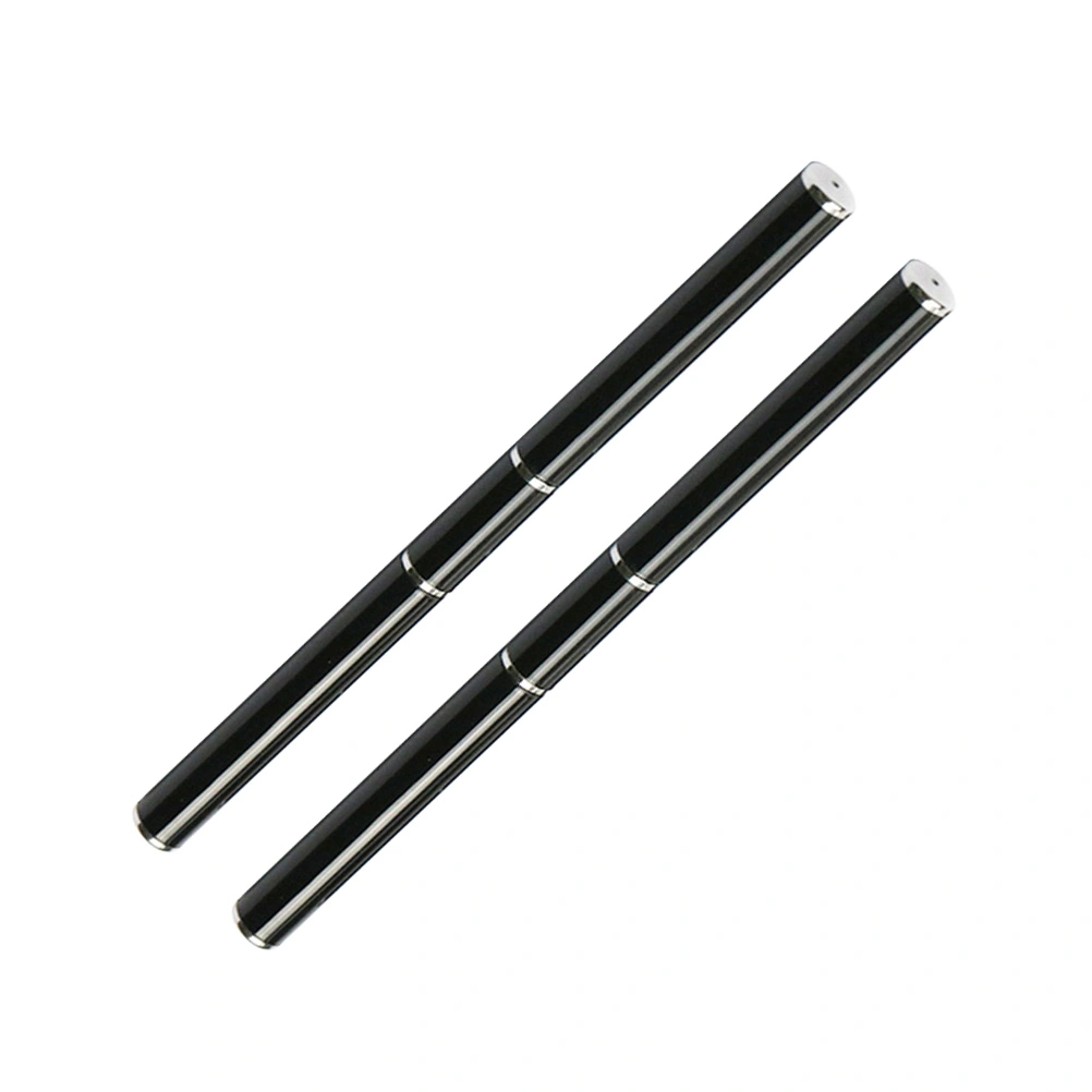 2pcs Professional Multifunctional Double Head Light Therapy Pen Nail Art Extension Brush Poly Nail Gel Manicure Tool Nail Pen (Black)