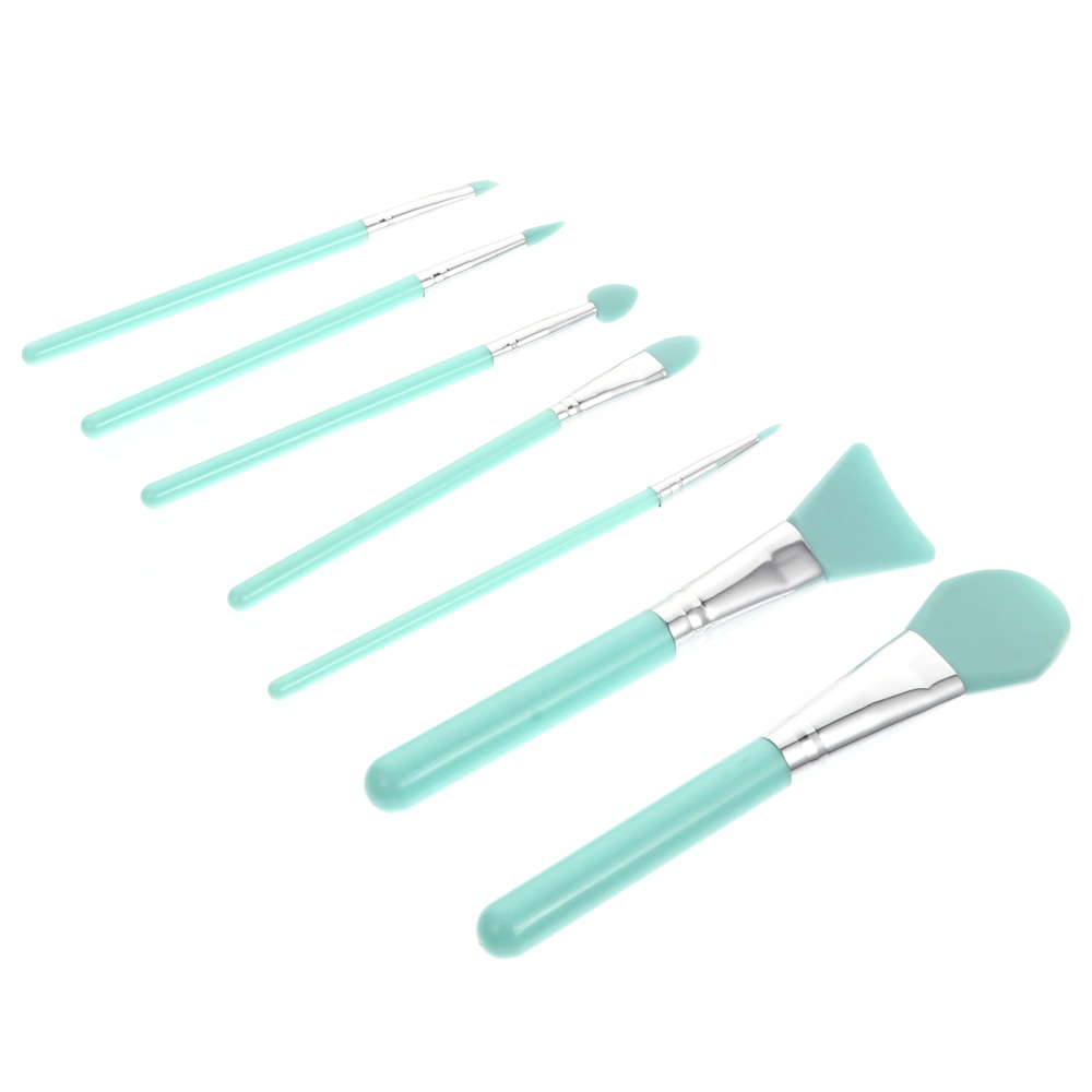 7PCS Silicone Makeup Brush Foundation Facial Mask Eyebrow Brush Supply