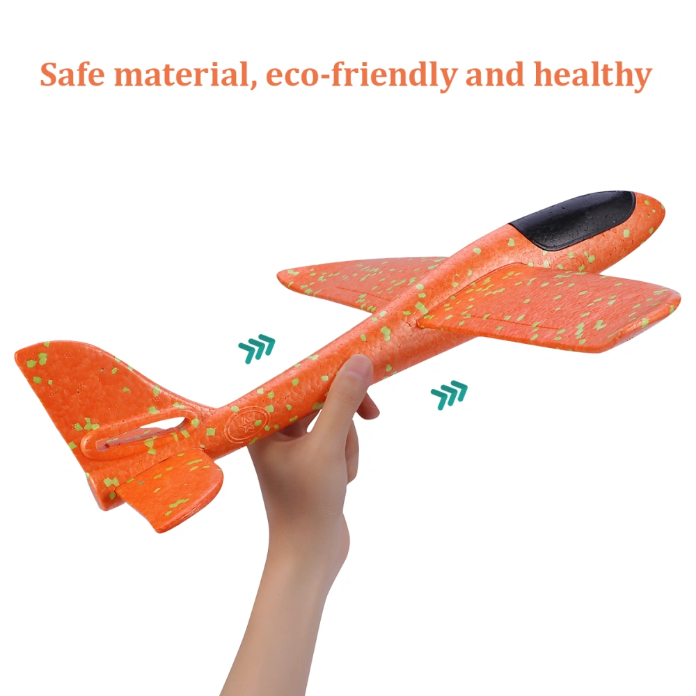 YeahiBaby 2pcs Airplane Model Manual Throwing Whirly Flying Glider Planes for Children Kids Playing (Random Color and Pattern)