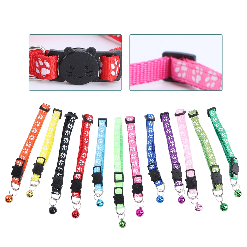 12pcs Creative Pet Necklace Collar Pet Collar Cat Dog Accessory(Assorted Color)