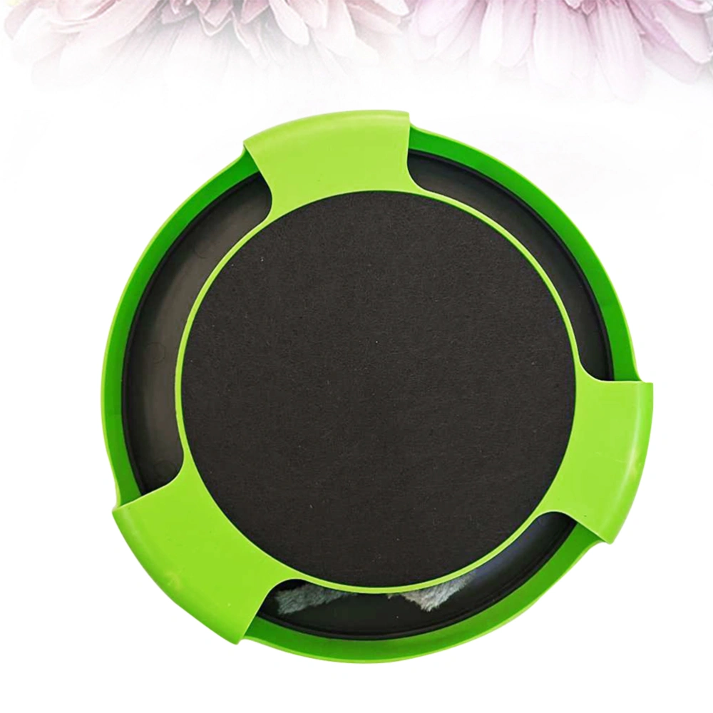 1PC Pet Cat Scratching Board Toy Funny Pet Cat Toy Lovely Mouse Amusement Plate Toy Plastic Tease Cats Turntable Toy Green