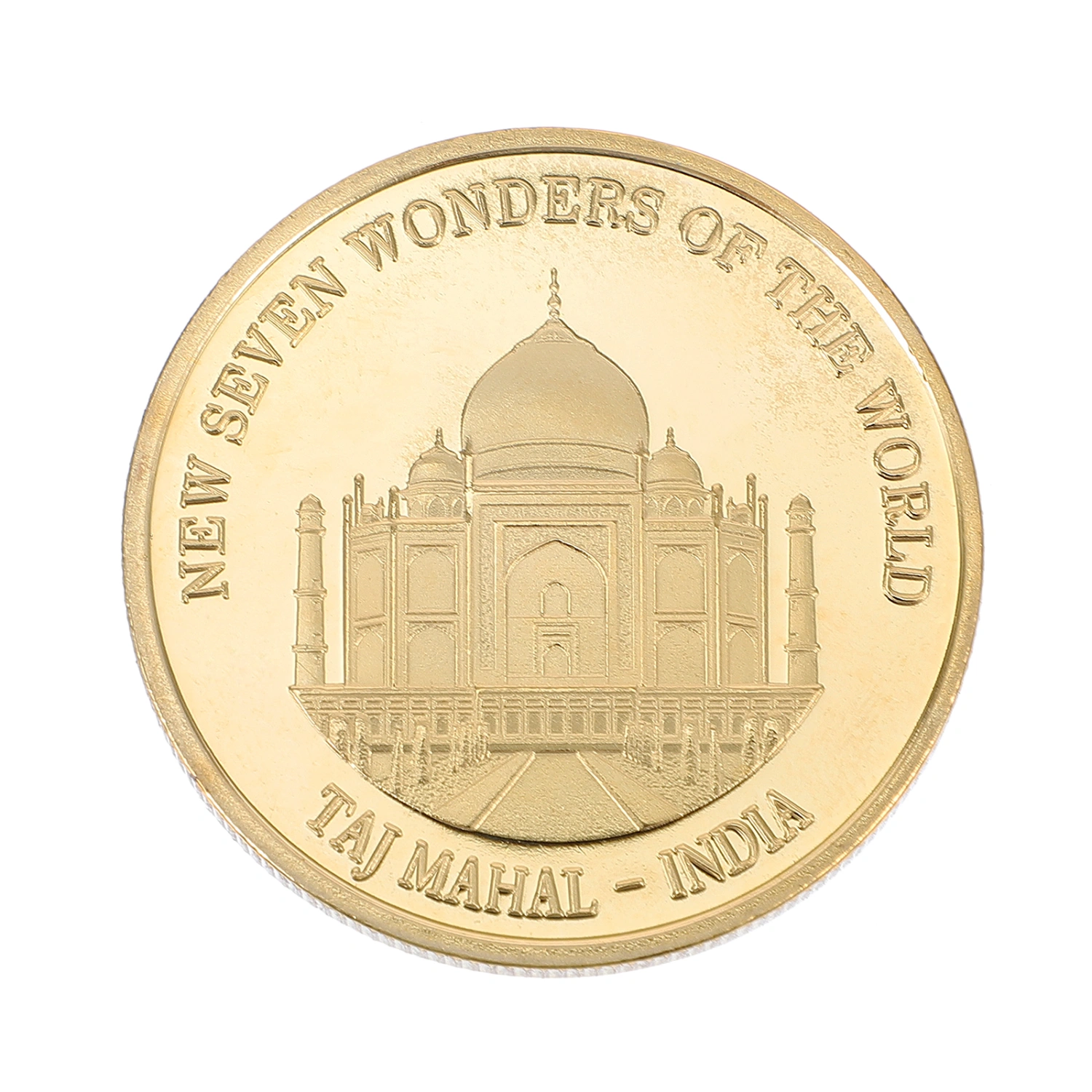 1Pc Commemorative Coin Seven Wonders of The World Coin Taj Mahal-India Coin