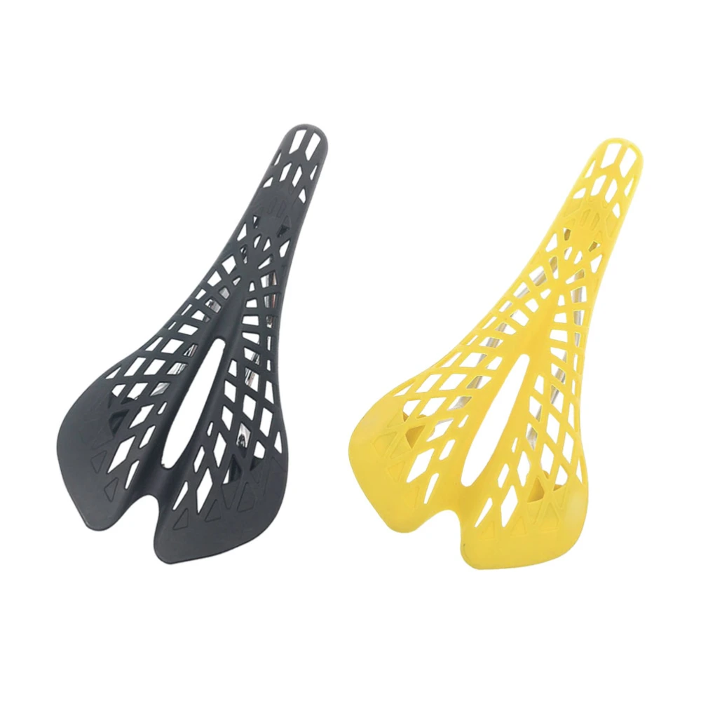 Creative Spider Web Saddle Hollow Seat for Man Woman Male (Yellow)