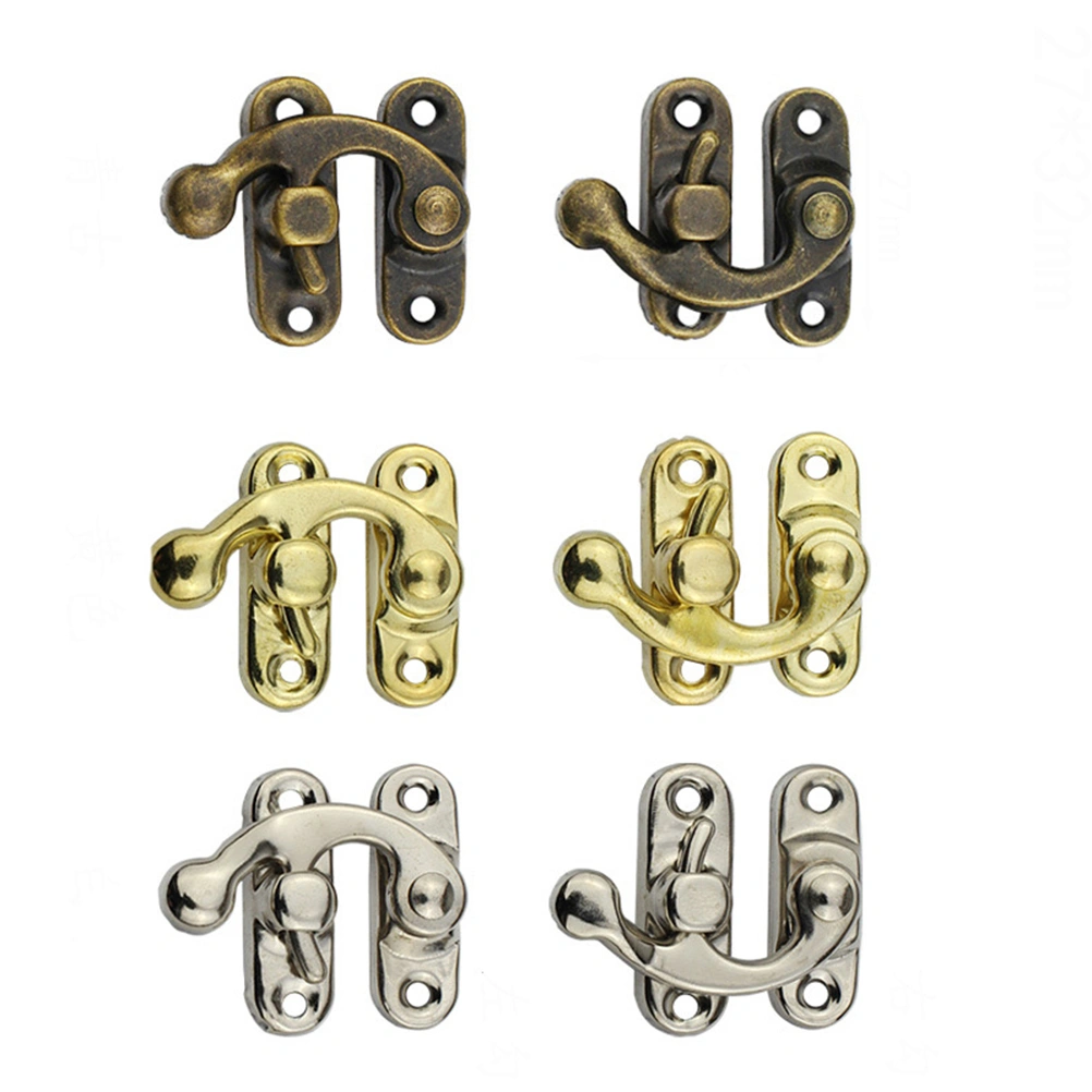 30pcs Iron Heavy Duty Chest Trunk Latch Hasp Toggle Case Tool Packing Box Lock Latch Clamps (S64 Right Hook)