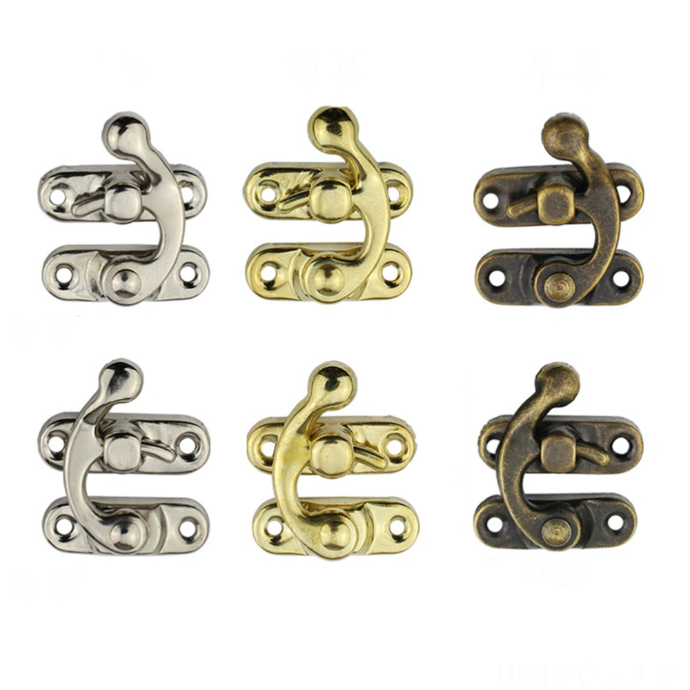 30pcs Iron Heavy Duty Chest Trunk Latch Hasp Toggle Case Tool Packing Box Lock Latch Clamps (S64 Right Hook)