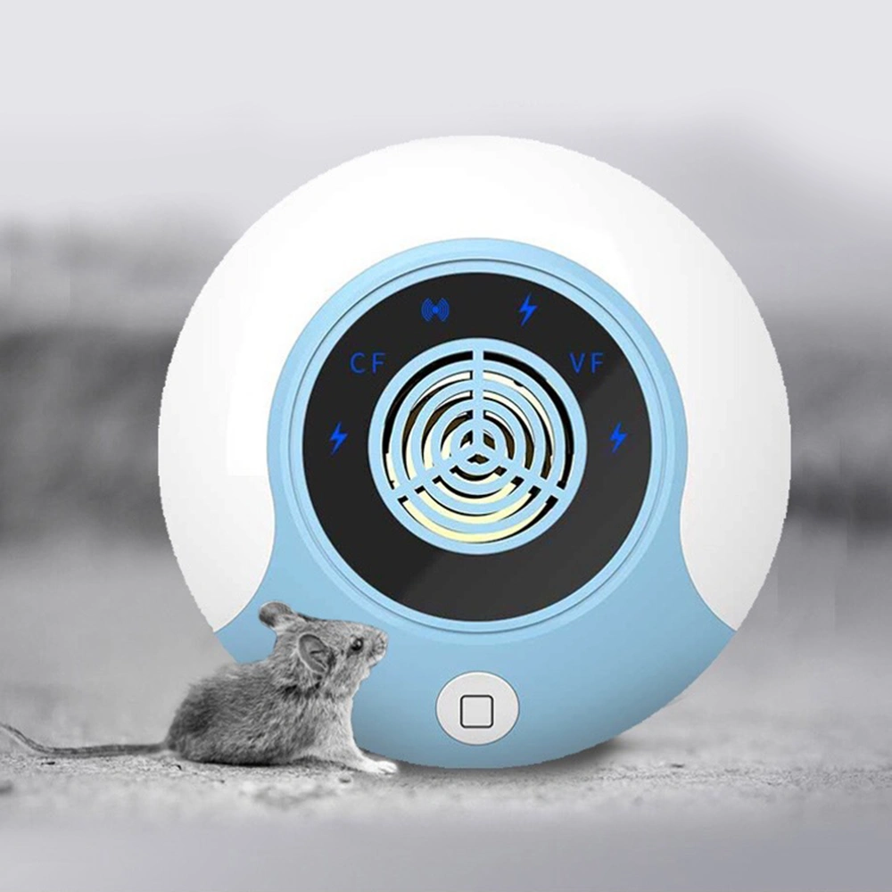 Ultrasonic Mouse Repellant Tool Practical Insect Repellent High Power Electronic Cockroach Repellent with US Plug (Sky-blue)