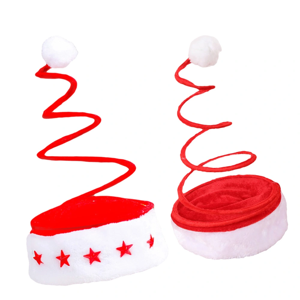 2Pcs Christmas Spring Hat Festival Party Funny Hat Children Decorative Hat Random Style