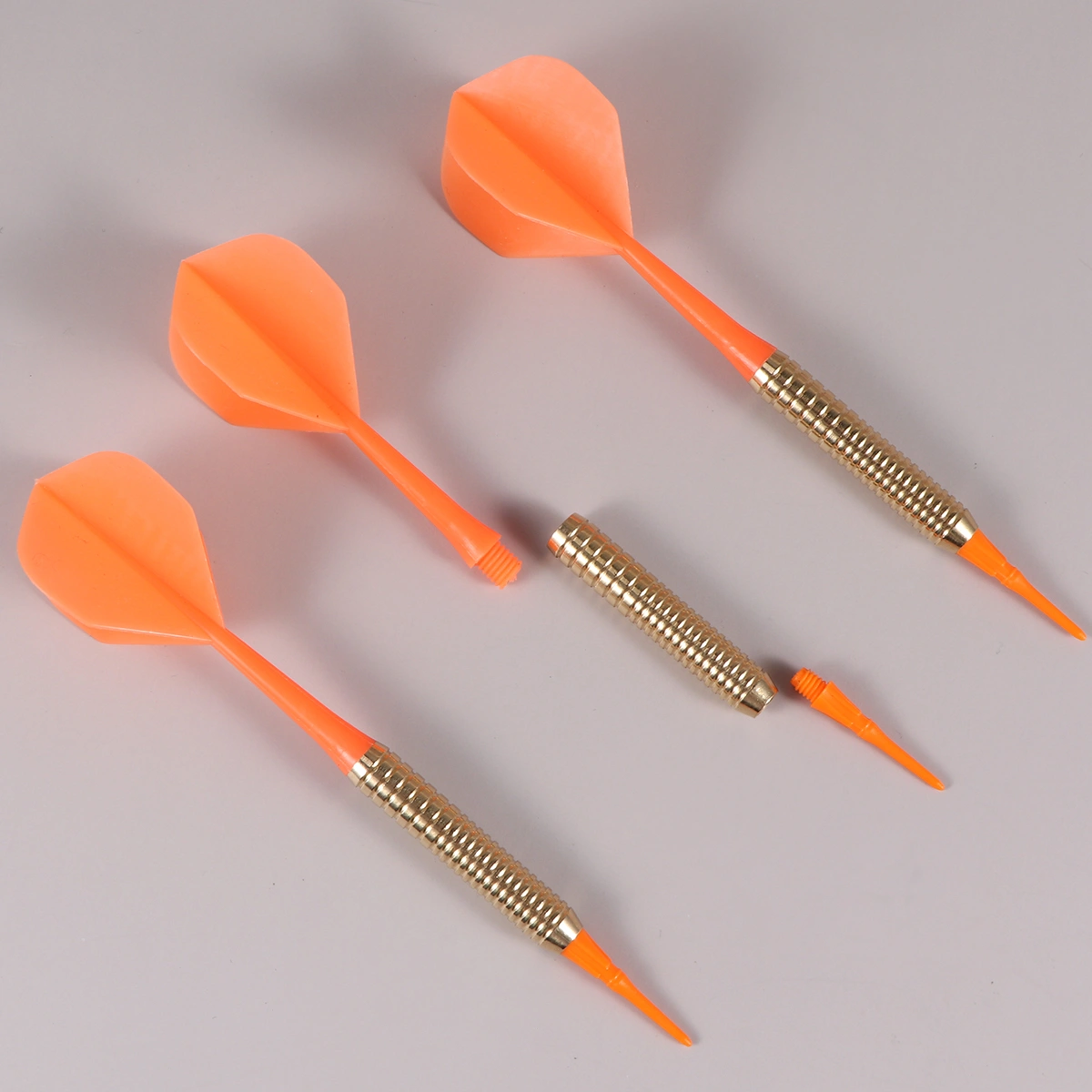 3PCS Practice Pin-type Darts 15g Professional Darts Copper Flights Darts Sports Supplies for Man Woman (Orange)