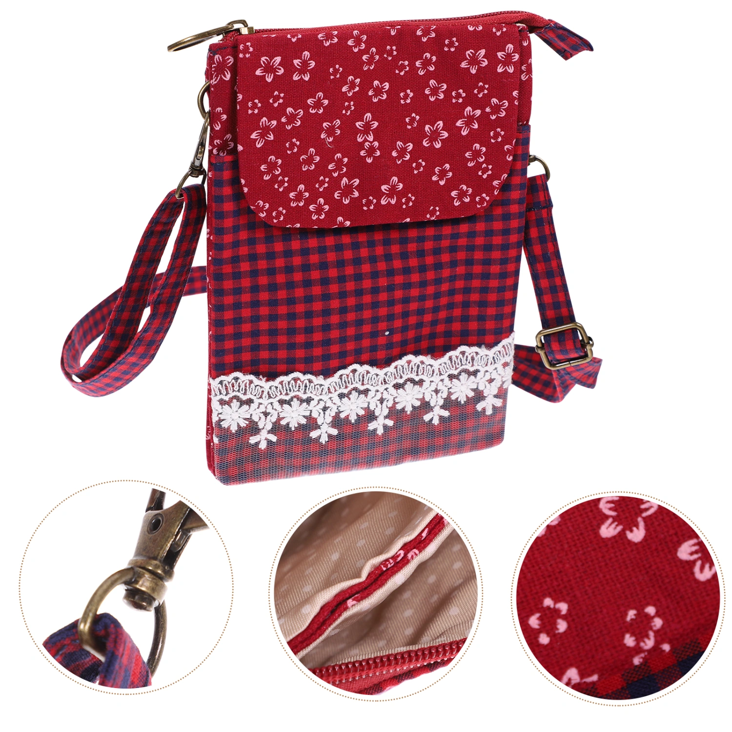Phone Bag Cross-body Phone Bag Women Portable Phone Pouch Money Storage Pouch