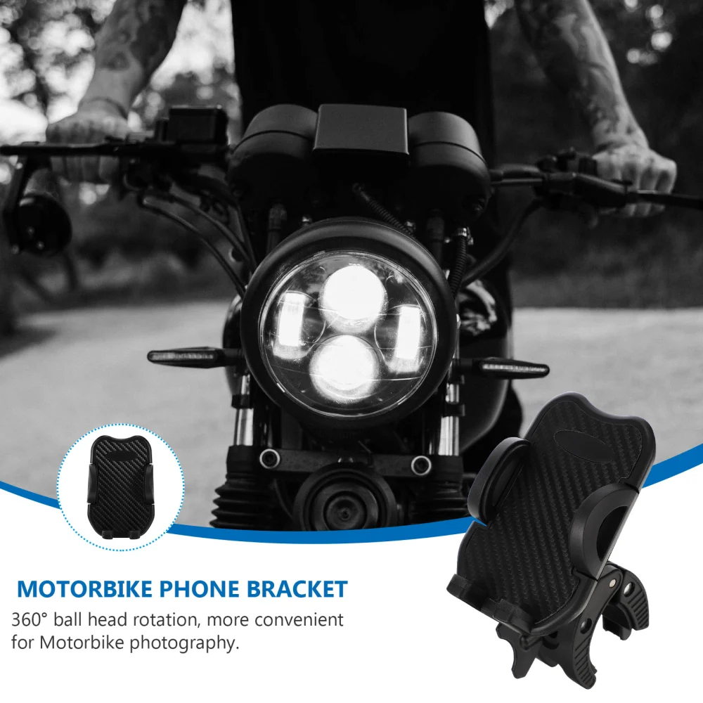 1pc Motorbike Phone Bracket Motorcycle Phone Holder Handlebar Mount Clamps