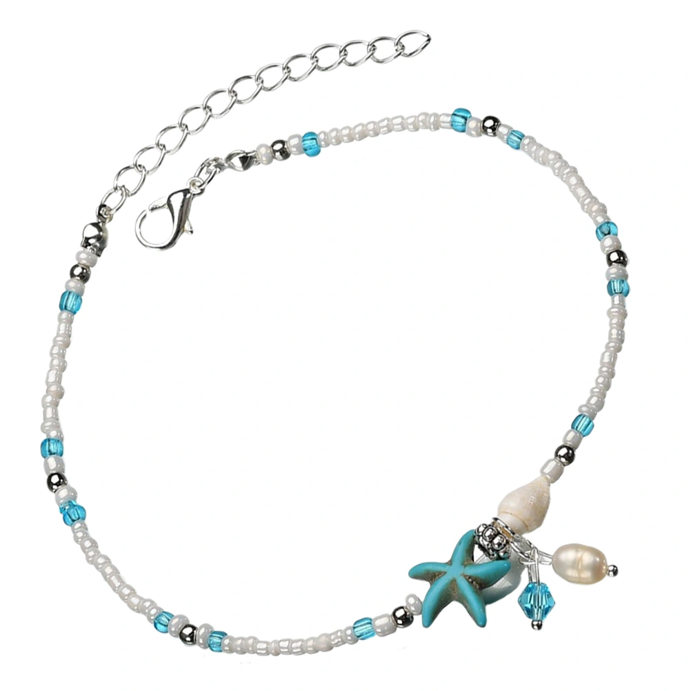 Beach Shell Bead Anklet Sea Star Shell Anklet Women Beach Anklet Foot Chain
