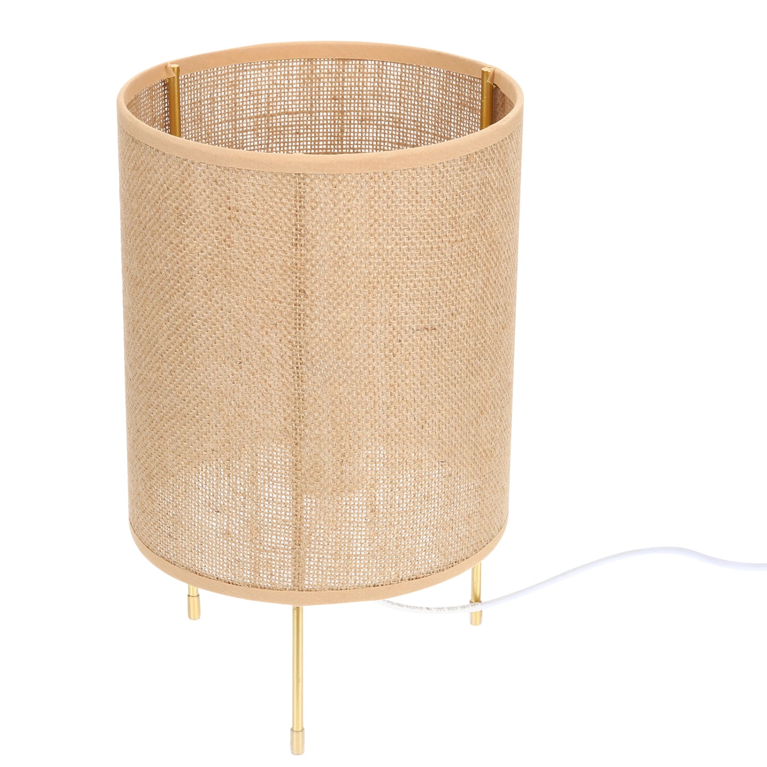 Table Lamp E27 Base Weaving Bedside Desk Light Nightstand Lamp EU Plug