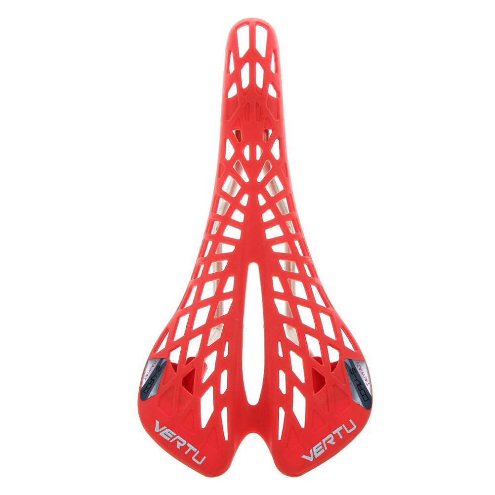 Cycling Road Bike MTB Ultralight Hollow Out Spider Saddle Seat Cushion Fixed Gear (Red)