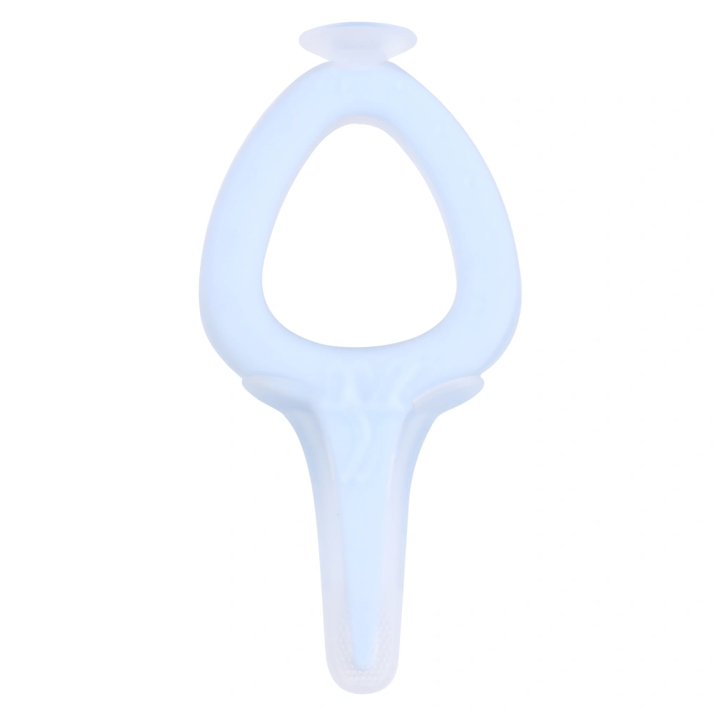 1pc Silicone Baby Training Toothbrush Solid Color Sucker Handle Kids Toothbrush