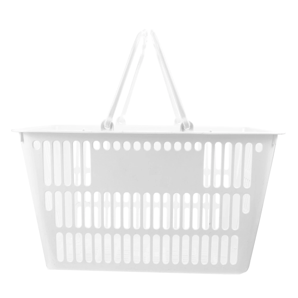 1pc Storage Basket Portable Bathroom Toiletries Organizer Shopping Basket Random Color