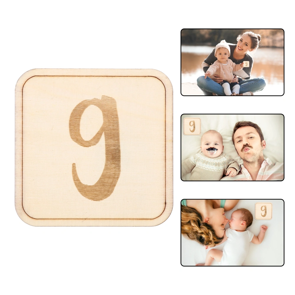 Baby Monthly Memory Photo Cards Birthday Milestone Cards Photography Props