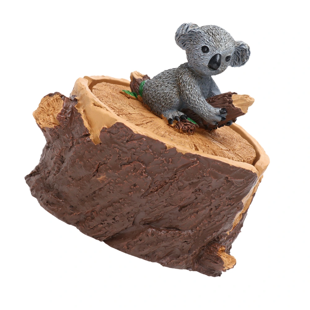 1pc Synthetic Resin Ashtray Cartoon Koala Animal Shape Design Cigarette Butt Holder for Home Office