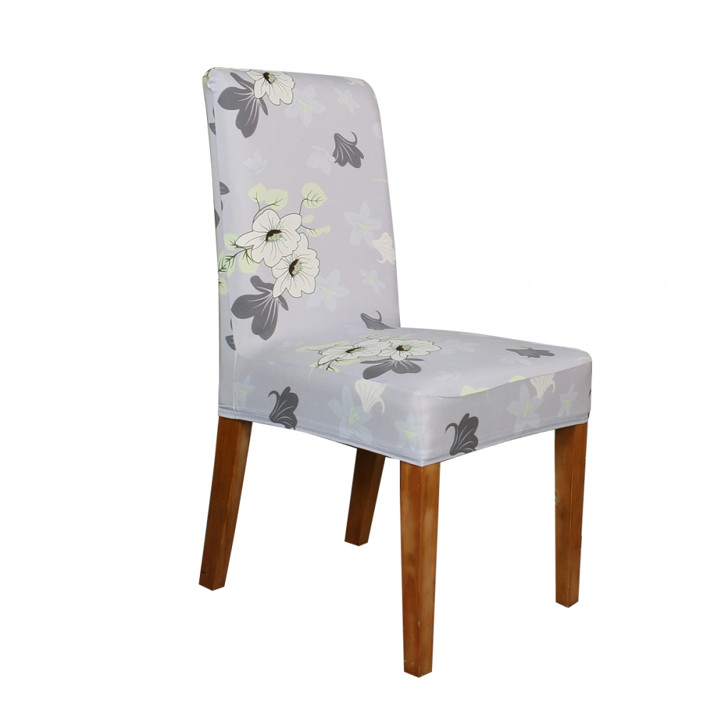 Dining Chair Cover Removable Washable Stretch Chair Slipcover Milk Silk Printing Chair Protector (Strong Love)