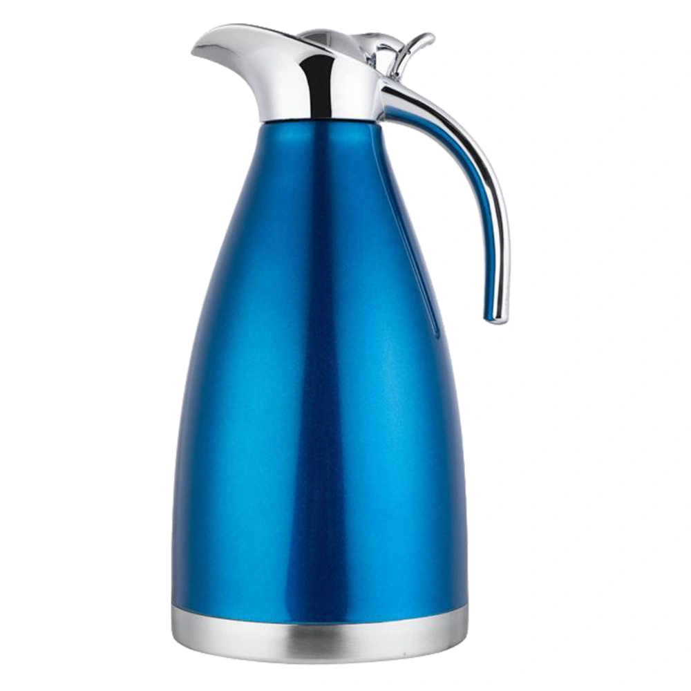 Stainless Steel Thermo Jug Stainless Steel Vacuum Jug Household Warm Keeping Kettle (2L Blue)